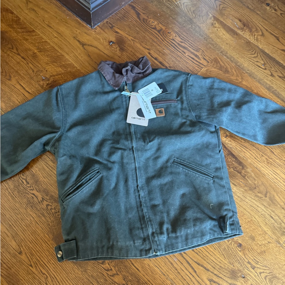 nwt carhartt detroit jacket green